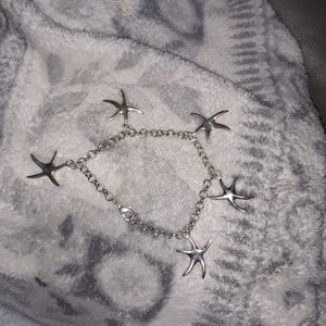 Starfish bangle bracelet